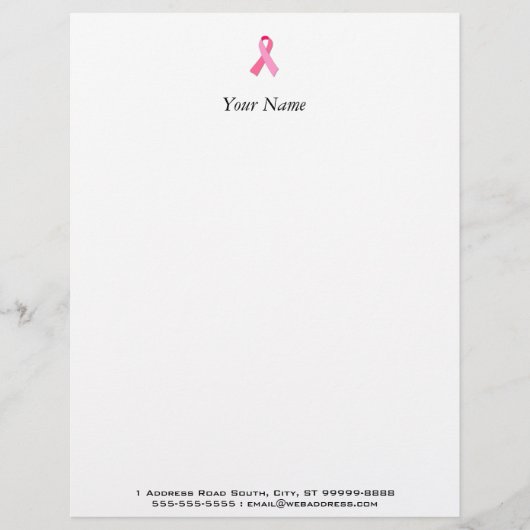 ピンクリボン レターヘッド (正面)