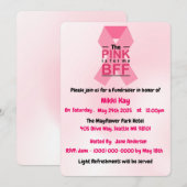 ピンクリボン 乳がんサポートチーム オーダーメイド 招待状 (正面/裏面)