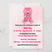 ピンクリボン 乳がんサポートチーム オーダーメイド 招待状 (正面)