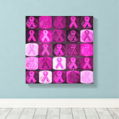 ピンクリボン、乳がん認識度キャンバス キャンバスプリント (インサイチュ (ウッドフロア))