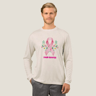 ピンクリボン 乳がん 啓発 スマイル リボン トライブレンドTシャツ