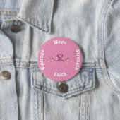 ピンクリボン 女性 がん アウェアネス 乳がん 缶バッジ (インサイチュ)