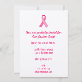 ピンクリボン 招待状 (正面)