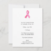 ピンクリボン 招待状 (正面)