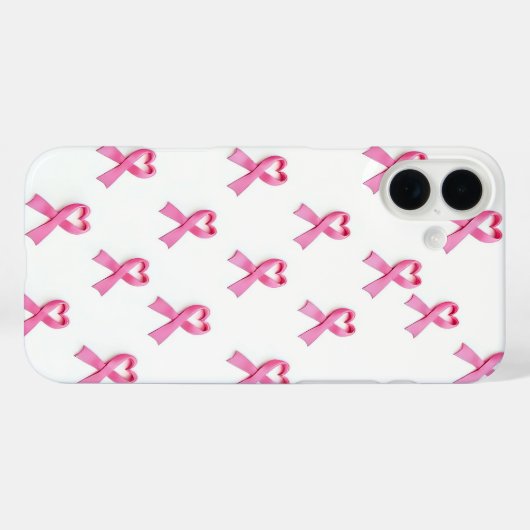 ピンクリボン Case-Mate iPhoneケース (裏面 (横))
