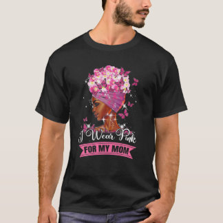 ピンクリボンI衣服ピンク私の母の乳がんA Tシャツ