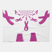 ピンクリボ気にンカスタマイズがん製品 キッチンタオル (横)