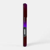 ピンクリムゾンパープルレインボー iPhoneケース (右側面)