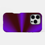 ピンクリムゾンパープルレインボー iPhoneケース (裏面横)