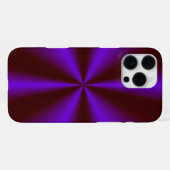 ピンクリムゾンパープルレインボー iPhoneケース (裏面横)