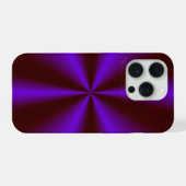 ピンクリムゾンパープルレインボー iPhoneケース (裏面横)