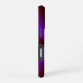 ピンクリムゾンパープルレインボー iPhoneケース (右側面)