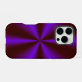 ピンクリムゾンパープルレインボー iPhoneケース (裏面横)