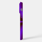 ピンクリムゾンパープルレインボー iPhoneケース (左側面)