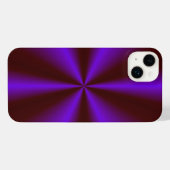 ピンクリムゾンパープルレインボー iPhoneケース (裏面横)