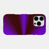 ピンクリムゾンパープルレインボー iPhoneケース (裏面横)