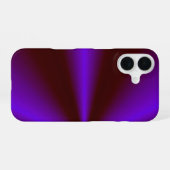 ピンクリムゾンパープルレインボー iPhone 16ケース (裏面横)