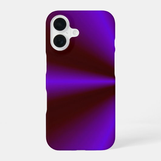 ピンクリムゾンパープルレインボー iPhone 16ケース (裏面)