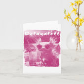 ピンクリラサロ動揺してテルアクソロトル カード (黄色い花)