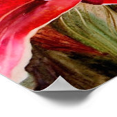 ピンクリリーオリジナル植物性プリントキャンバスポスター ポスター (角)