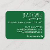 ピンクリリーフラワーショップフローラアレンジャーフローリスト 名刺 (裏面)