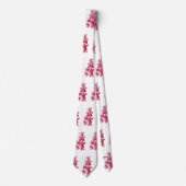 ピンクリリーフラワータイ – HAMbWG ネクタイ (正面)