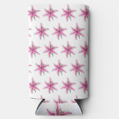 ピンクリリーフラワーフローラガーデンパーティー春リリー スリム缶クーラー (正面)