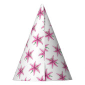 ピンクリリーフラワーフローラガーデンパーティー春リリー パーティーハット (裏面)