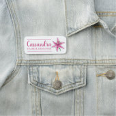 ピンクリリーフラワーフローラデザイナーフローリスト 名札 (インサイチュ)