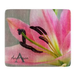 ピンクリリー カッティングボード