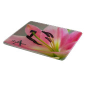 ピンクリリー カッティングボード (角)