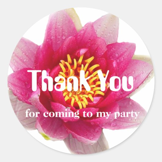 ピンクリリー ラウンドシール (正面)