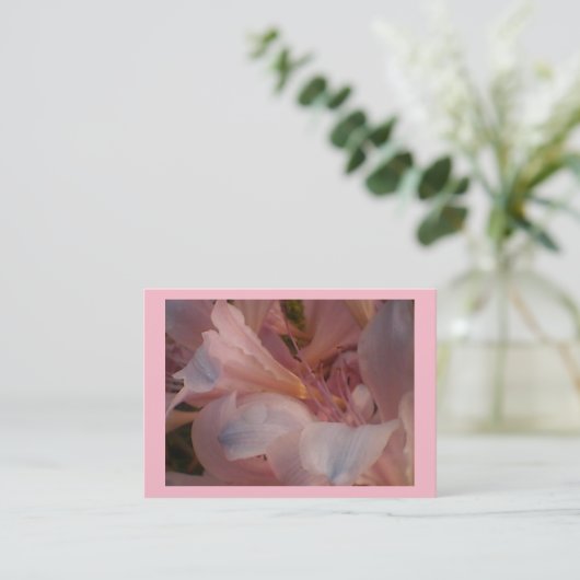 ピンクリリー 名刺 (スタンド正面)