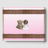 ピンクリル女性のカーボーイベビーシャワー ゲストブック (裏面)