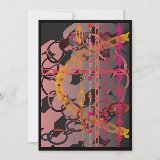 ピンクリンクカード 招待状 (正面)