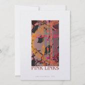 ピンクリンクカード 招待状 (裏面)