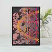 ピンクリンクカード 招待状 (スタンド正面)