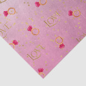 ピンクリングや輪&ラブ(デザイン70ピンクシリーズ) 薄葉紙 (詳細)