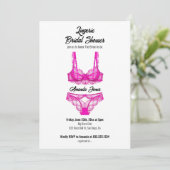 ピンクリンジェリーブライダルシャワー 招待状 (スタンド正面)
