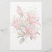 ピンクリーカスタムス文房具 便箋 (裏面)