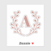 ピンクリースモノグラムウォーターボトル シール (シート)