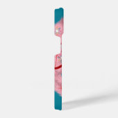 ピンクリースレトロクリスマス iPhoneケース (右側面)