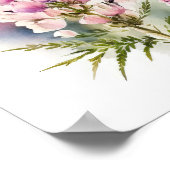 ピンクルピネフラワーアートプリントポスター ポスター (角)