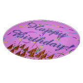 ピンクループフェスティバルハッピーバースデー カッティングボード (角)