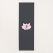 ピンクルーム&ロータスフラワーインハールエクヘイル ヨガマット (裏面)