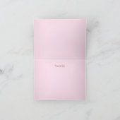 ピンクレかわいらしース&バーラップサンキューカード サンキューカード (内部)