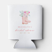 ピンクレインブーツ&フラワーズブライダルシャワー 缶クーラー (裏面)