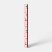 ピンクレインボーさくらんぼパターン SAMSUNG GALAXYケース (左側面)