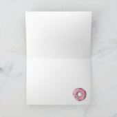 ピンクレインボースプリンクルドーナツありがとう カード (内部)