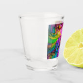 ピンクレインボーバラ- ショットグラス (左)